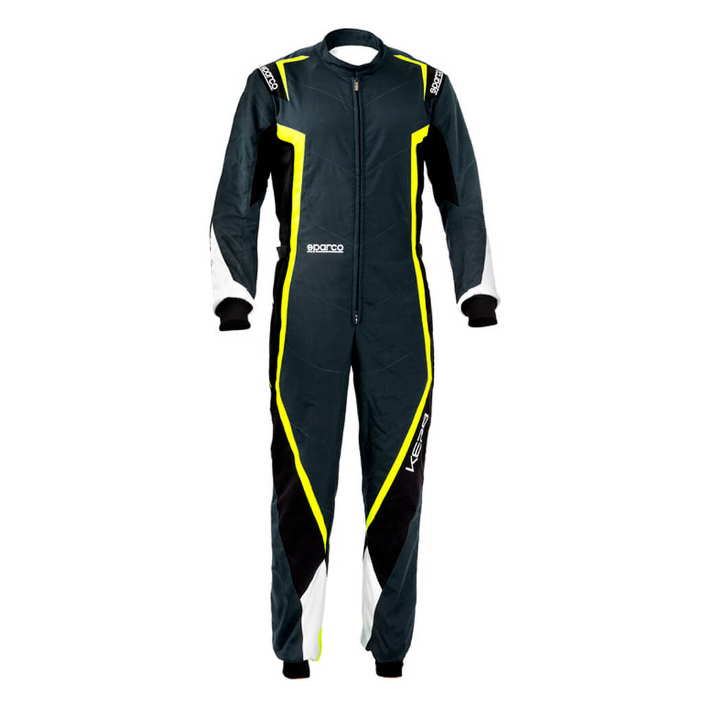 SPARCO 002341GNBG140 Дитячий комбінезон для картингу Kerb, CIK, сірий / жовтий / чорний, розмір 140 Photo-0 