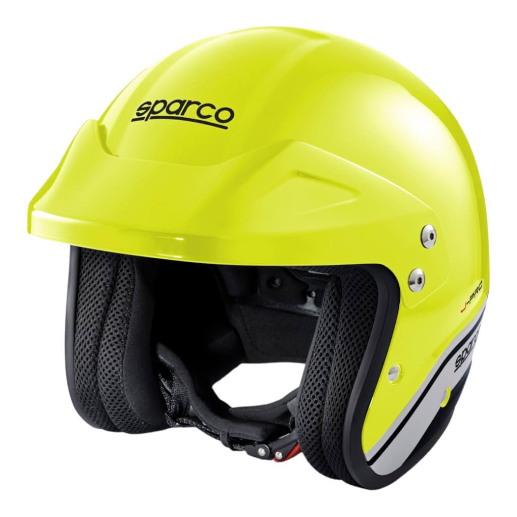 SPARCO 003379GFNR4XL Відкритий шолом для автоспорту J-Pro ECE06, Флуо Жовтий/Чорний, Розмір XL Photo-0 