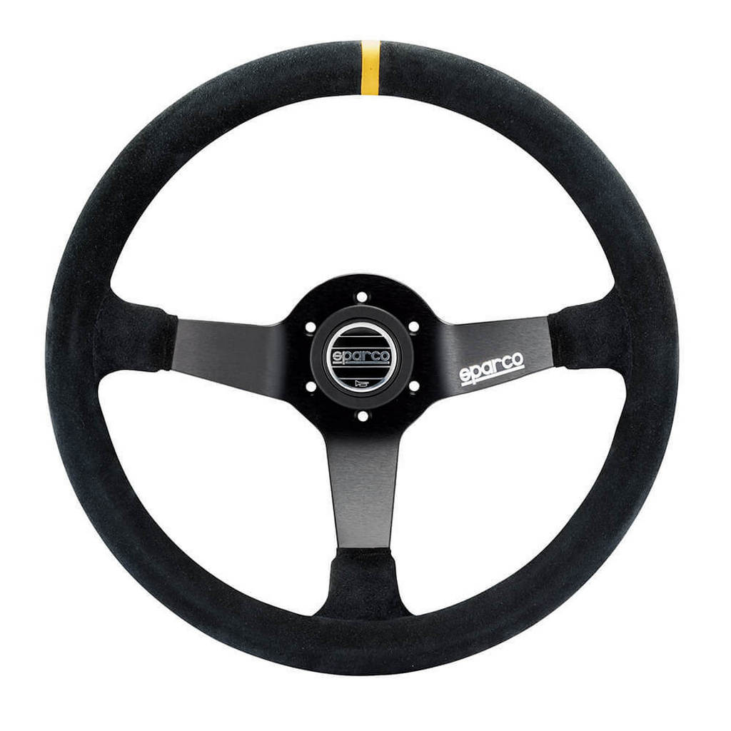 SPARCO 015R325CSN Кермо R325, замша, чорний, діам. 350мм, виліт 95мм Photo-0 