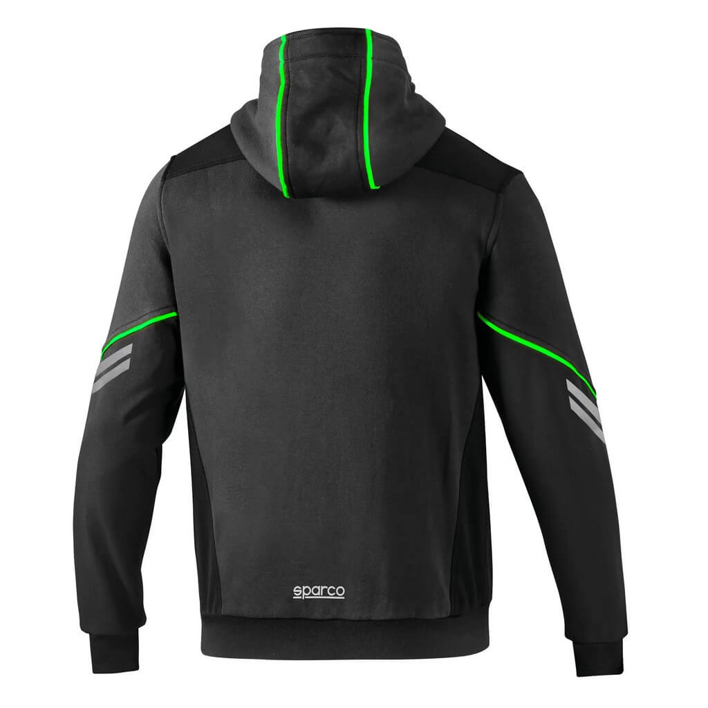 SPARCO 02414GSVF5XXL Кофта механіка на блискавці TW, Сірий / Зелений, Розмір 2XL Photo-1 