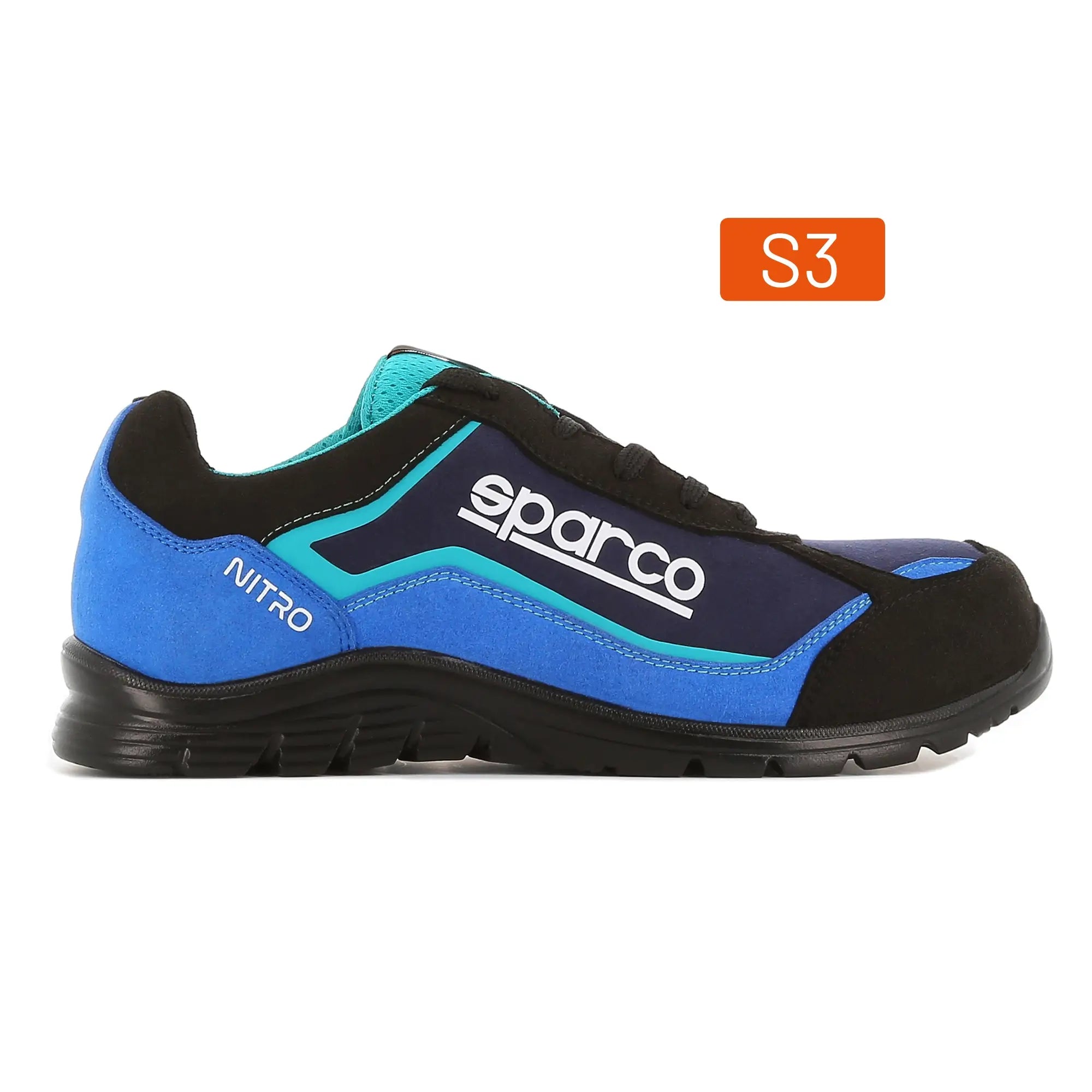 SPARCO 0752245NRAZ Черевики Nitro Petter S3 Чорний/Блакитний 45 Photo-0 