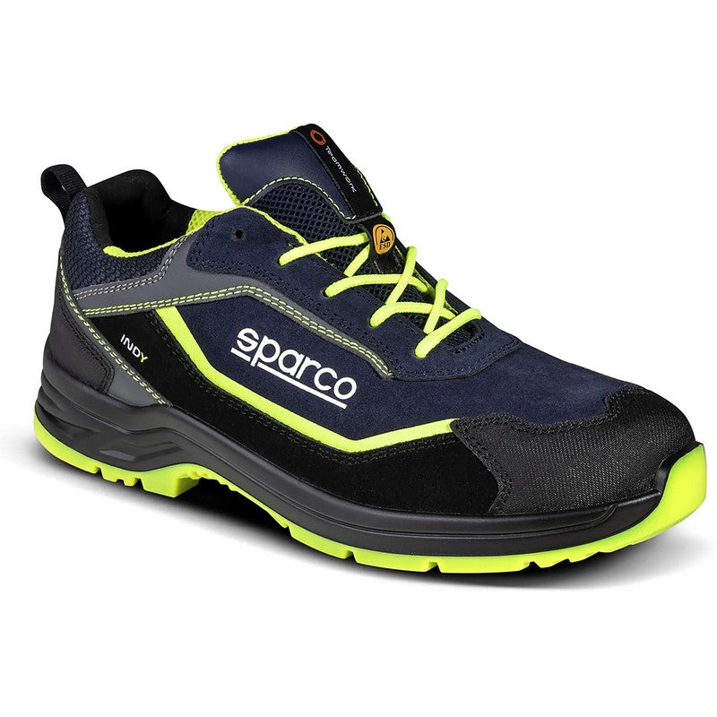 SPARCO 0753745BMGF Черевики Indy Baltimora S3 ESD Синій морський/Жовтий флуо 45 Photo-0 