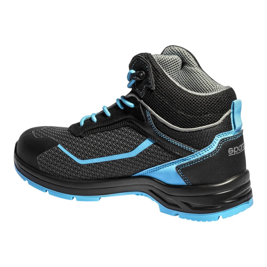 SPARCO 0754243NRCE Черевики механіка Indy-He Sunny S3, Чорний/Блакитний, Розмір 43 Photo-1 