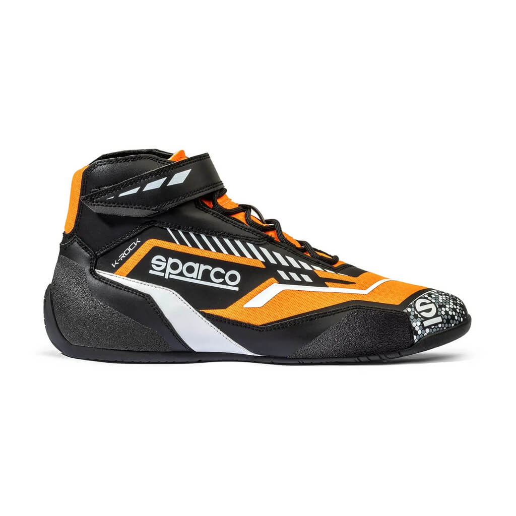 SPARCO BKB0001B0K04042 Взуття для картингу K-Rock, Чорний / Оранжевий флуо, Розмір 42 Photo-0 