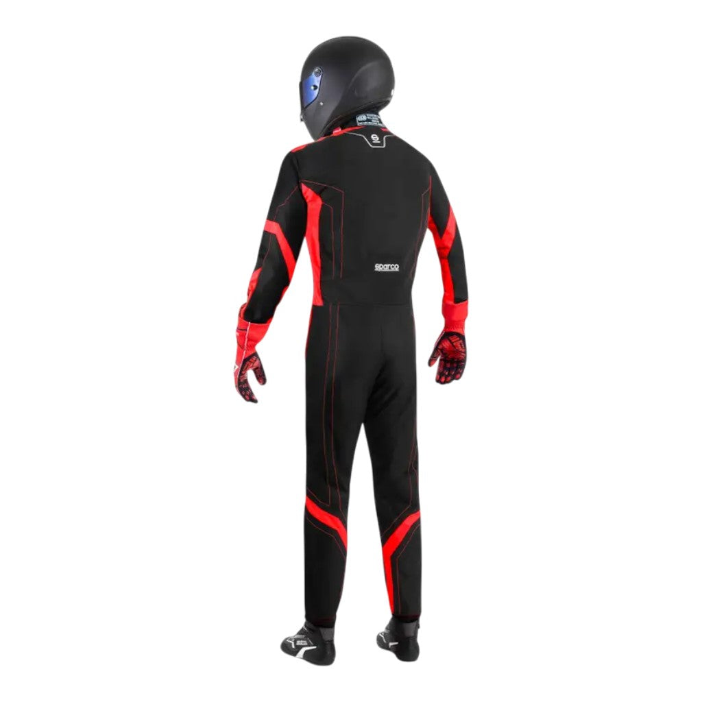 SPARCO BKS0010B0K1200L Костюм для картингу Thunder Advanced, Чорний / Червоний, Розмір L Photo-1 