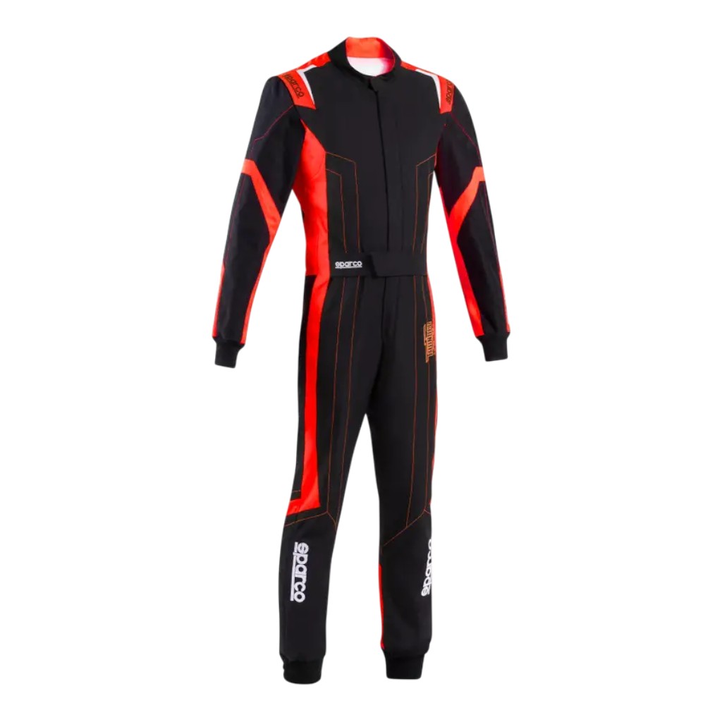 SPARCO BKS0010B0K1200L Костюм для картингу Thunder Advanced, Чорний / Червоний, Розмір L Photo-2 