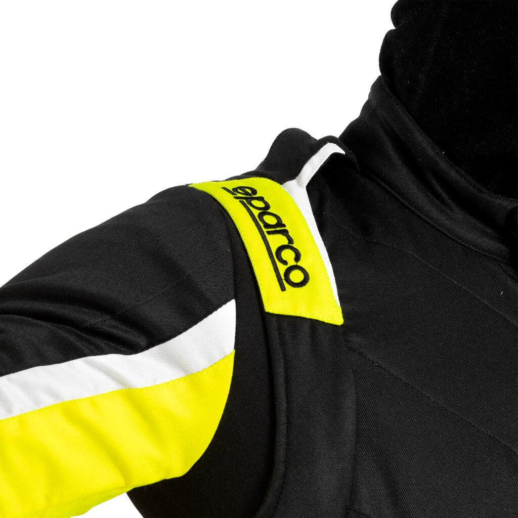 SPARCO BRS0006B0K08056 Костюм для перегонів Sprint (R566), Чорний / Флуо Жовтий, Розмір 56 Photo-2 