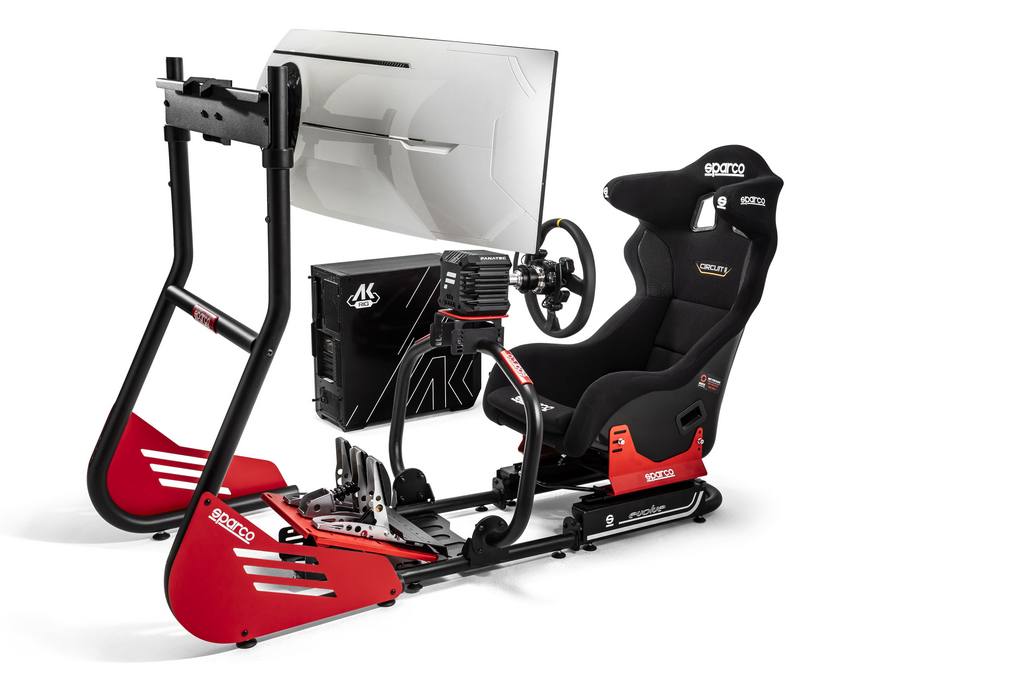 SPARCO G034018011GNR Ігровий симулятор GT-R RIG II (gt-r pro+fanatec к-т симулятора+r330 leather+pc+клавіатура+стійка+монітор) Photo-1 