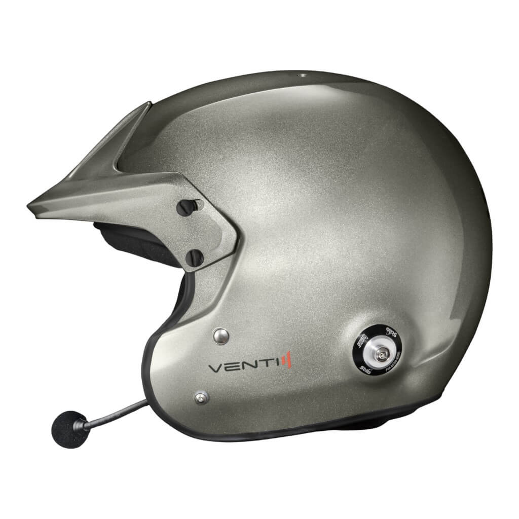 STILO AA0114EG2X63 Відкритий шолом Venti4 Trophy Plus Composite, FIA 8859-24 Hans, Титан/ Чорний, Розмір 63 Photo-3 