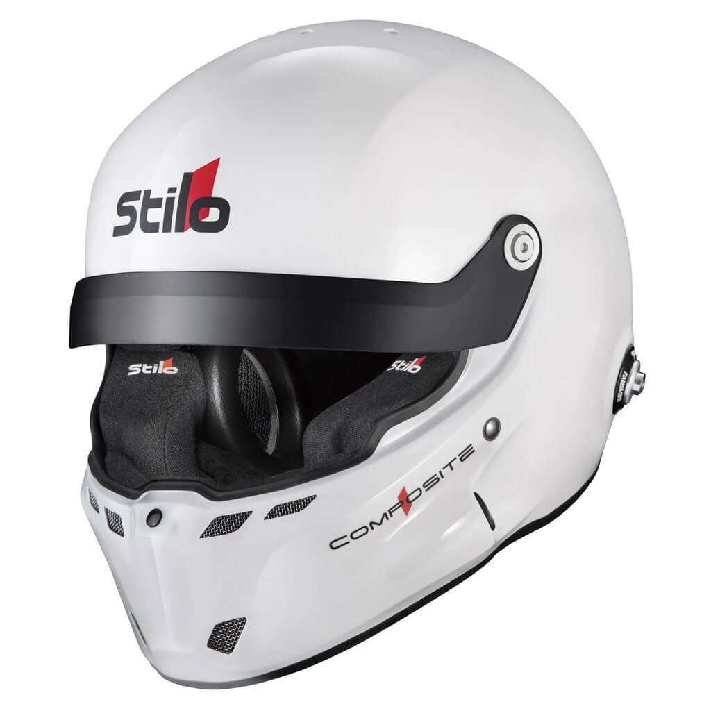 STILO AA0801RG2V580101 Закритий шолом ST6 R Composite Rally (Snell SA2020, FIA 8859-24, Hans FIA8858-10), Білий зовні / Чорний всередині, Розмір 58 Photo-0 