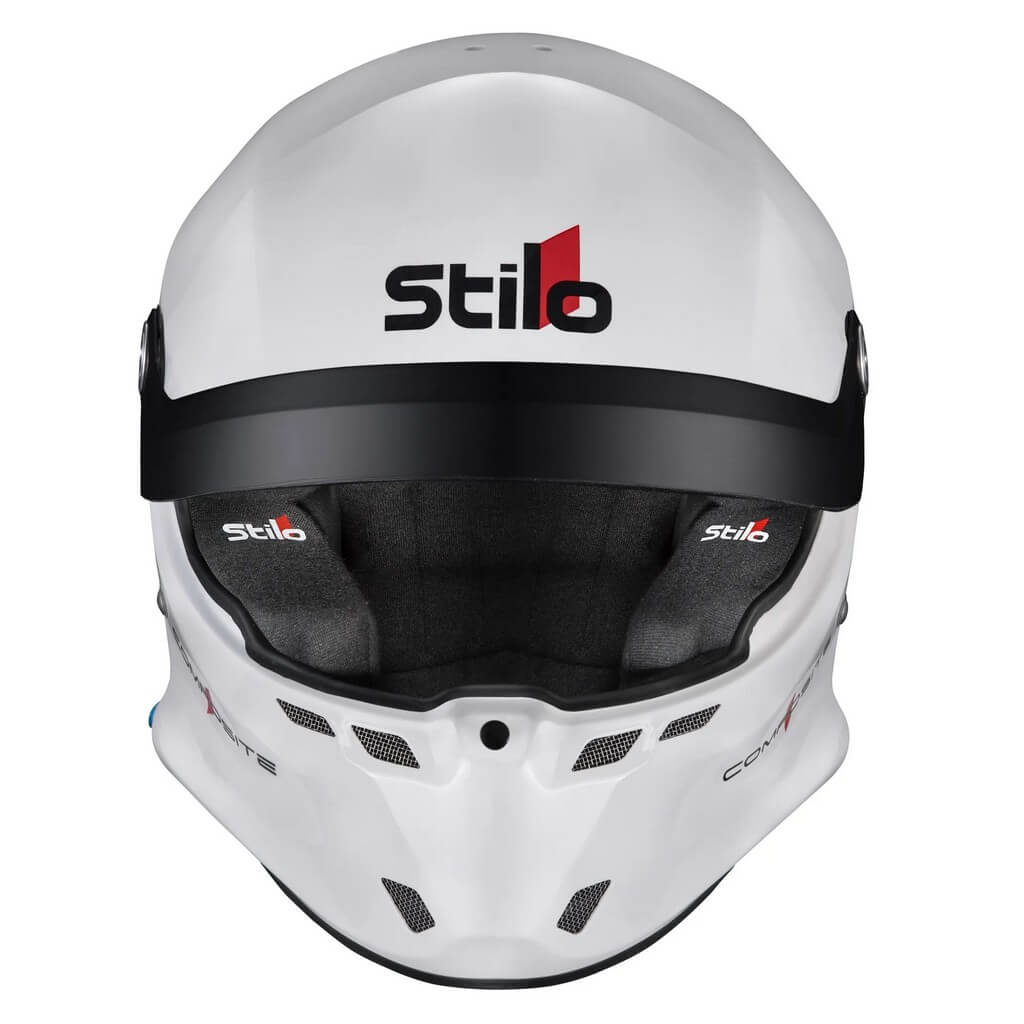 STILO AA0801RG2V580101 Закритий шолом ST6 R Composite Rally (Snell SA2020, FIA 8859-24, Hans FIA8858-10), Білий зовні / Чорний всередині, Розмір 58 Photo-1 