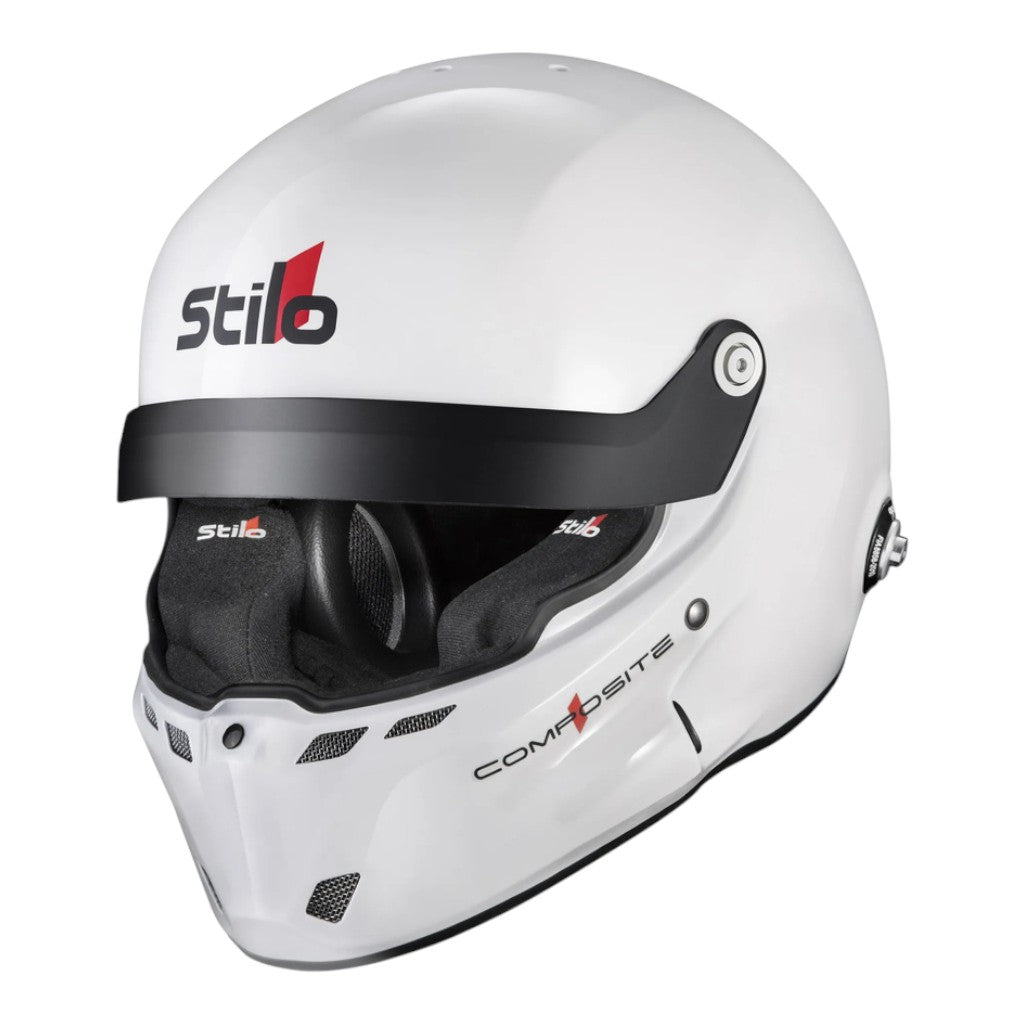 STILO AA0801RG2X590101 Закритий шолом ST6 R Composite Rally, FIA 8859-24 Hans, Білий/ Чорний, Розмір 59 Photo-0 
