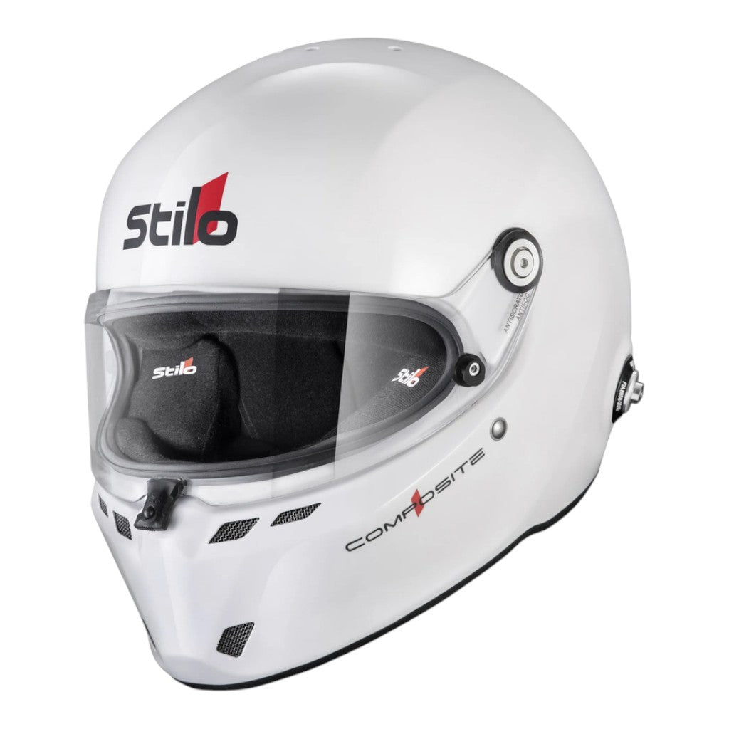 STILO AA0810AG2X630101 Закритий шолом ST6 FN Composite, FIA 8859-24 Hans, Білий/ Чорний, Розмір 63 Photo-0 