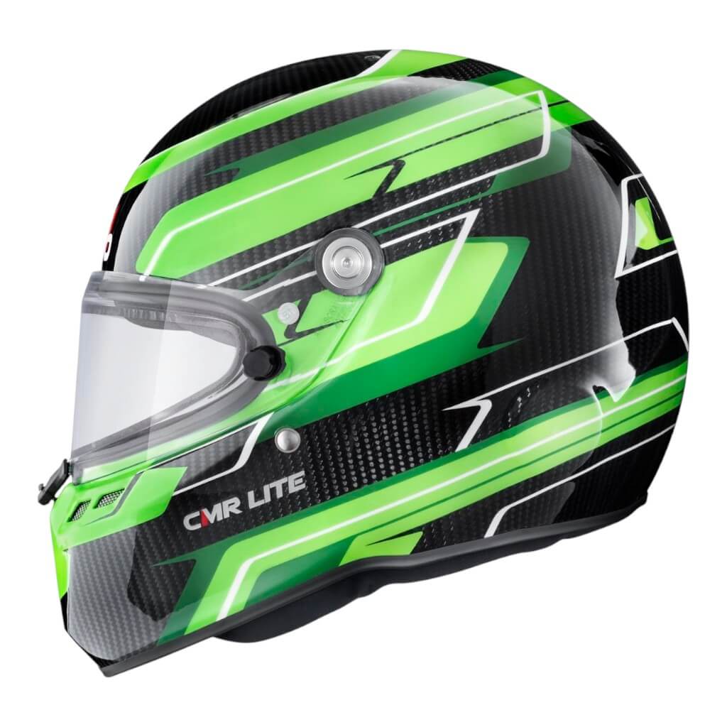 STILO AA0821AH5P59DGRE Шолом для картингу ST6 CMR Carbon Lite Graphyc, Snell CMR 2016, Зелений, Розмір 59 Photo-4 