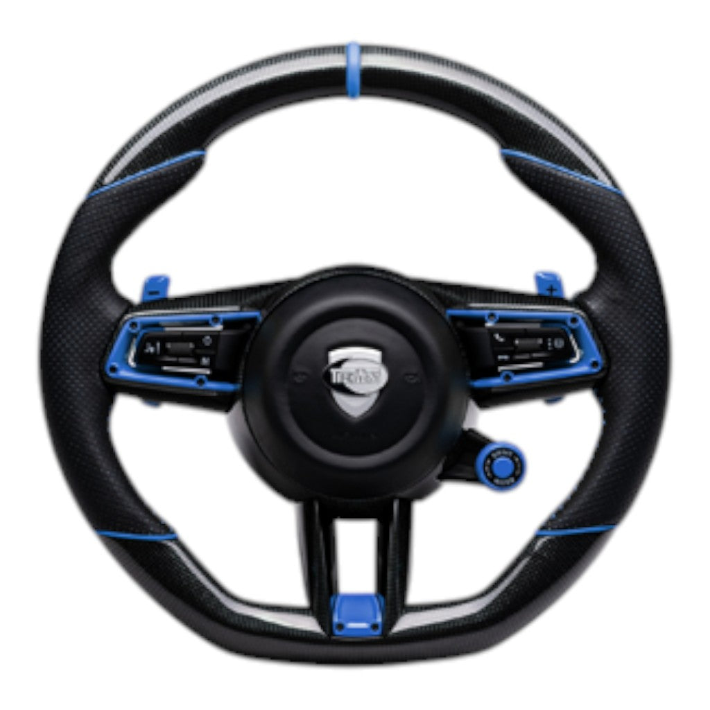 TECHART +00.430.000.016 V02: Маркування положення коліс Шкіра Алькантара Карбоновий сегмент Photo-1 