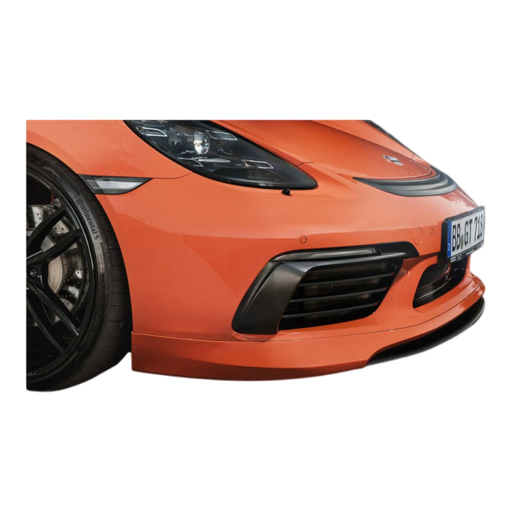 TECHART 082.121.190.009G Передні аеродинамічні накладки, глянцевий карбон для PORSCHE 718 Cayman / Boxster S / T Photo-2 
