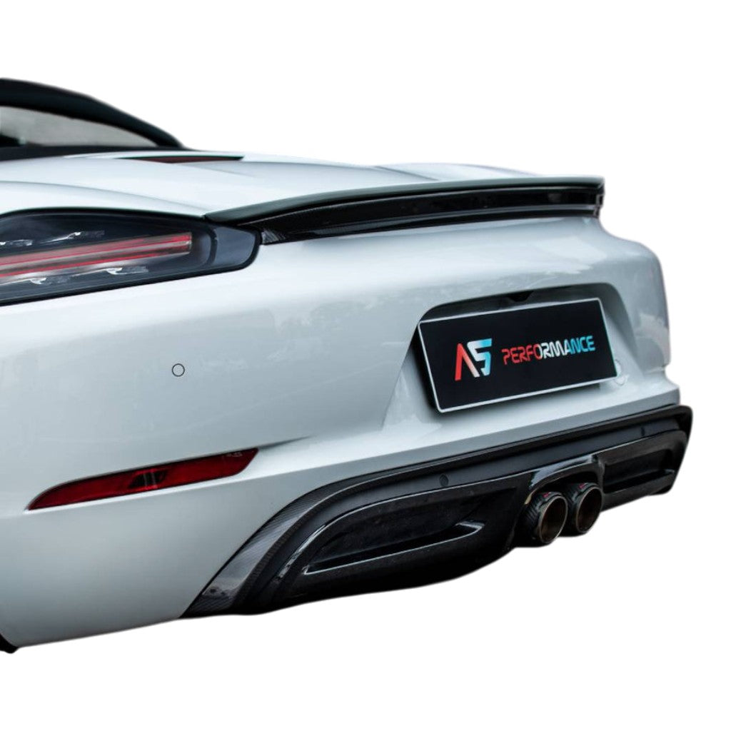 TECHART 082.121.700.009M Задня панель, матовий карбон для PORSCHE 718 Cayman/Boxster S/T/GTS/GTS 4.0/GT4/GT4 RS/Spyder/Spyder RS Photo-1 
