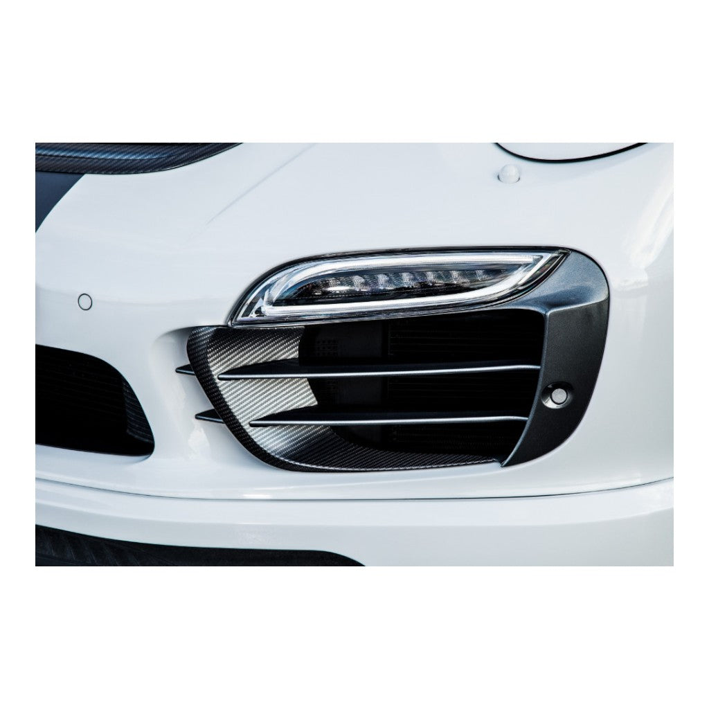 TECHART 091.121.183.009 Аерокрила з декоративними планками, матовий карбон для PORSCHE 911 Turbo / Turbo S (991.1) Photo-1 