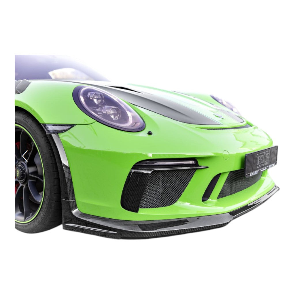 TECHART 091.121.192.009G Передній спойлер I, глянцевий карбон для PORSCHE 911 GT3RS (991.2) Photo-2 