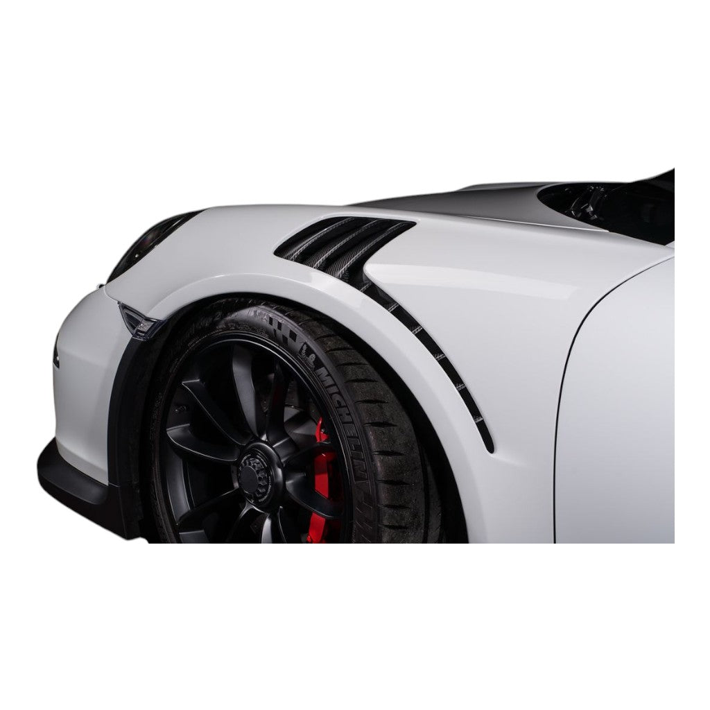 TECHART 091.121.270.009G Панелі повітроводів з жалюзі, глянцевий карбон для PORSCHE 911 GT3RS (991.1) Photo-5 