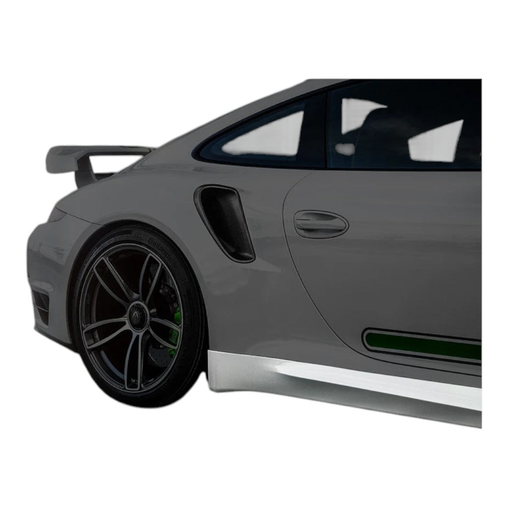 TECHART 091.121.355.009M Бічні пороги, матовий карбон для PORSCHE 911 Turbo / Turbo S/ GT3RS (991) Photo-6 