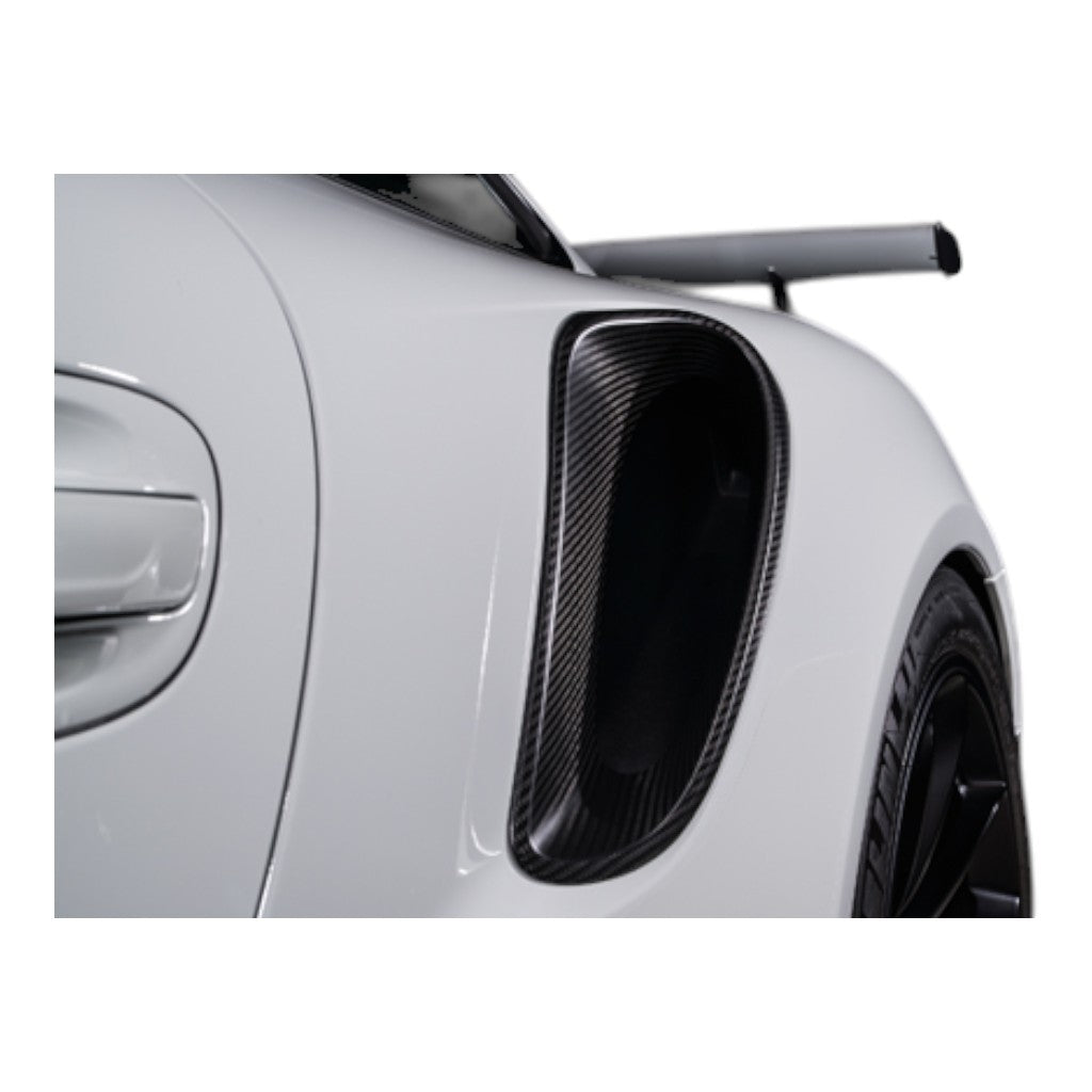 TECHART 091.121.480.009G Повітрозабірник, глянцевий карбон для PORSCHE 911 Turbo / Turbo S / GT3RS (991) Photo-2 