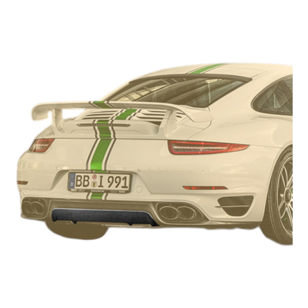 TECHART 091.121.580.009G Накладка заднього дифузора, глянцевий карбон для PORSCHE 911 Turbo/Turbo S (991.1) Photo-0 