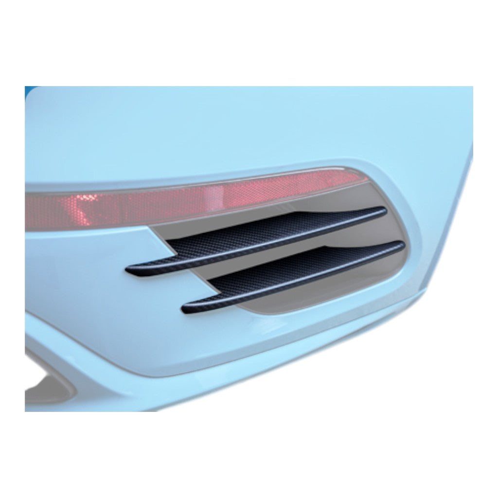 TECHART 091.121.587.009G Жалюзі заднього бампера, глянцевий карбон для PORSCHE 911 Turbo / Turbo S (991.2) Photo-1 