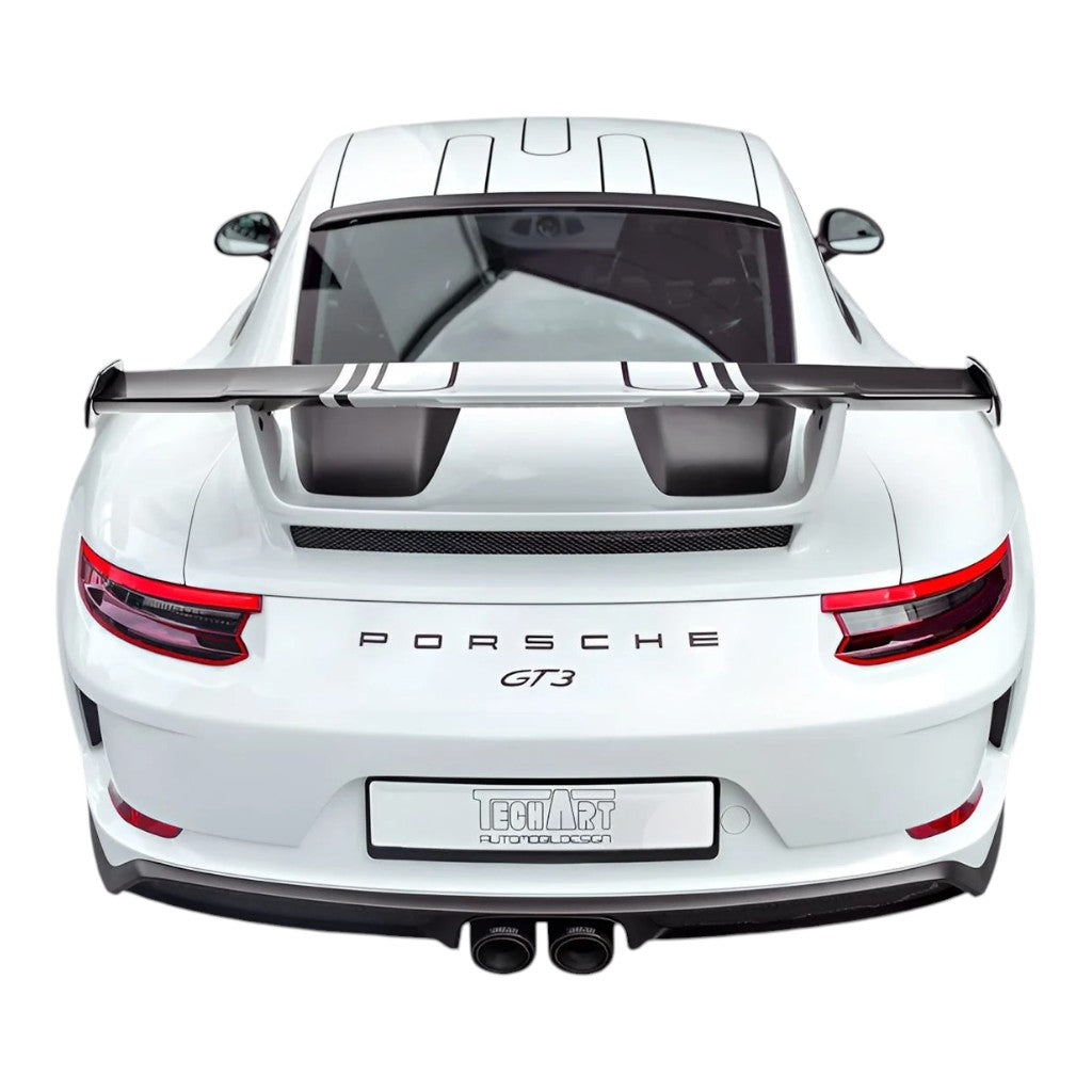 TECHART 091.121.771.009M Панель повітрозабірника капота, матовий карбон для PORSCHE 911 GT3RS (991.2) Photo-4 