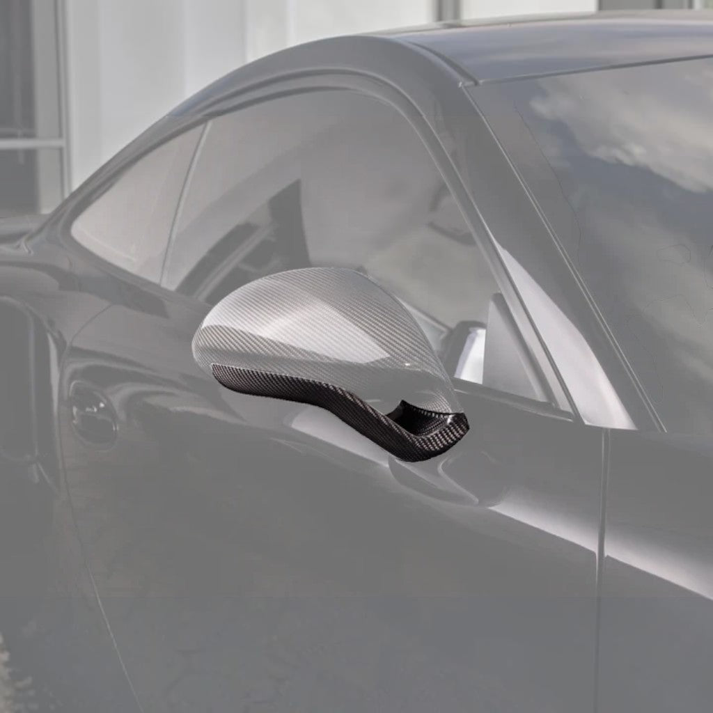 TECHART 091.121.848.009 Основи бічних дзеркал (SportDesign), матовий карбон для PORSCHE 911 Carrera 4/S/4S/GTS/4 GTS/Turbo/Turbo S/GT3/GT3 Touring/GT3RS (991) Photo-1 