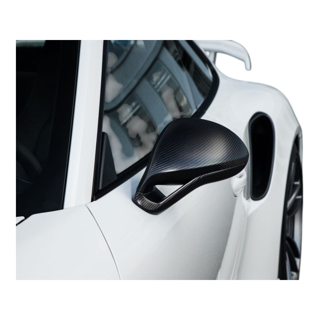 TECHART 091.121.861.009G Ліве/праве бокове дзеркало SportDesign (RHD), глянцевий карбон для PORSCHE 911 Carrera 4/S/4S/GTS/4 GTS/Turbo/Turbo S/GT3/GT3 Touring/GT3RS (991) Photo-3 