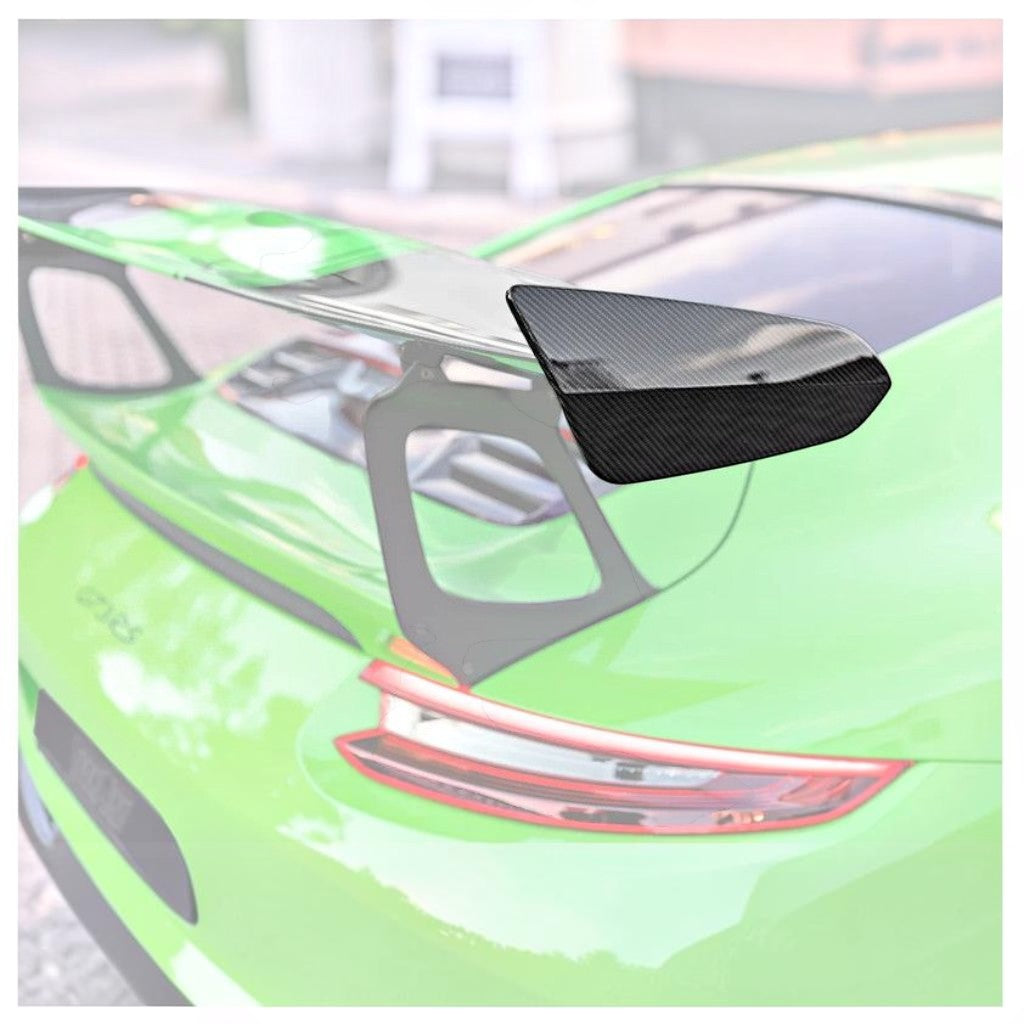 TECHART 091.121.892.009G Накладки заднього спойлера, глянцевий карбон для PORSCHE 911 GT3RS (991.2) Photo-1 
