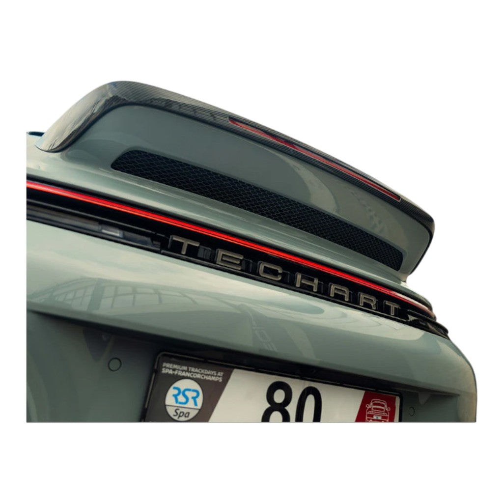 TECHART 092.100.712.009BLK Задній напис TECHART, чорний для PORSCHE 911 Carrera 4/T/S/4S/GTS/4 GTS/Turbo S/GT3/GT3 Touring (992.2) Photo-0 