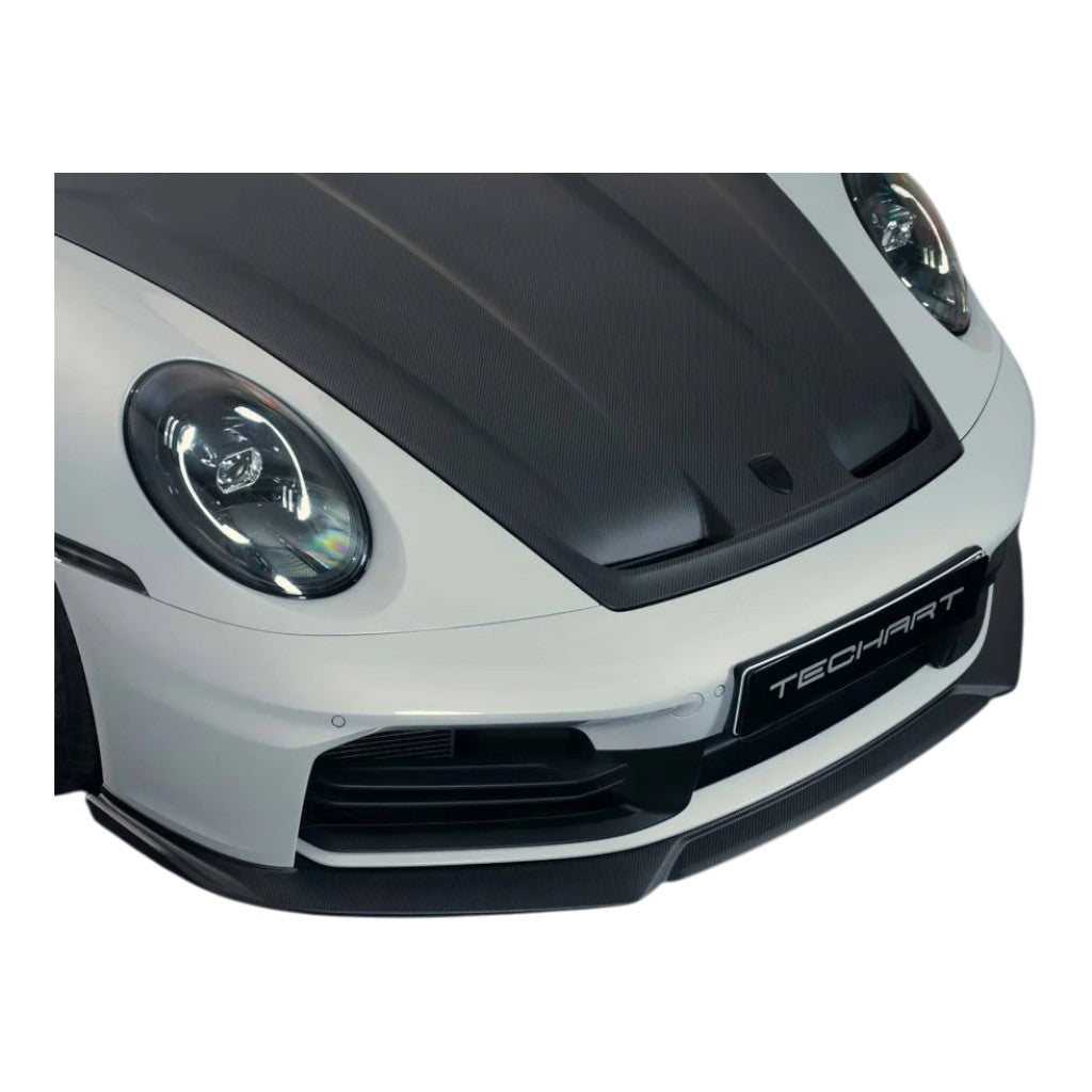 TECHART 092.121.103.009M Передній спойлер, матовий карбон для PORSCHE 911 Carrera 4 / T / S / 4S / GTS / 4 GTS (992.2) Photo-7 