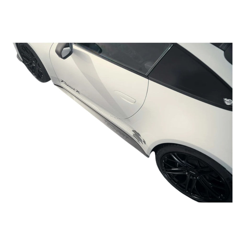 TECHART 092.121.351.009M-02 Бічні спідниці, матовий карбон для PORSCHE 911 Carrera 4 / T / S / 4S / GTS / 4 GTS / GT3 / GT3 Touring (992) Photo-3 