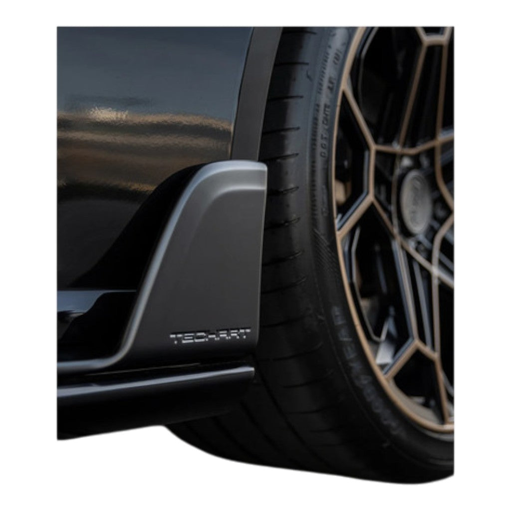 TECHART 092.121.357.009G-01 Бічні спідниці з карбоновою вставкою, глянцевий карбон для PORSCHE 911 Turbo (992.1) / Turbo S (992) Photo-7 