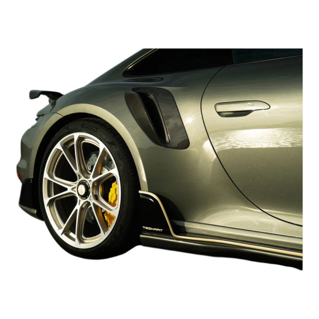 TECHART 092.121.480.009G Комплект повітрозабірників, глянцевий карбон для PORSCHE 911 Turbo (992.1) / Turbo S (992) Photo-5 