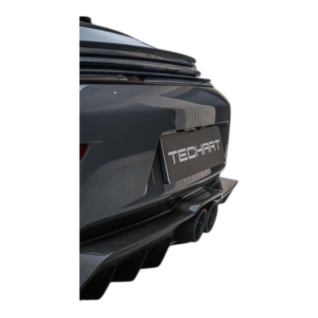 TECHART 092.121.572.009M Задня панель, нижня частина, матовий карбон для PORSCHE 911 GT3/GT3 Touring (992.2) Photo-3 