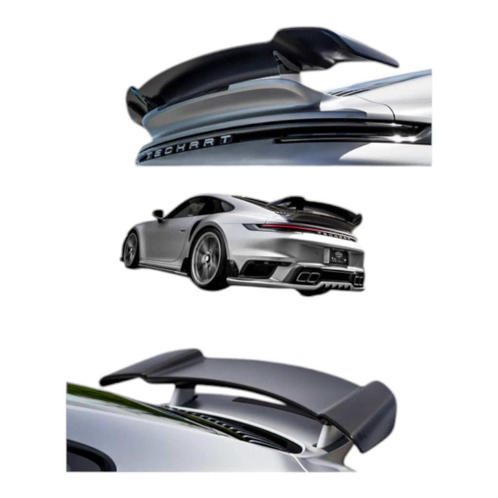 TECHART 092.121.880.009G Задній спойлер I, глянцевий карбон для PORSCHE 911 Turbo Coupe (992.1)/Turbo S Coupe (992) Photo-4 