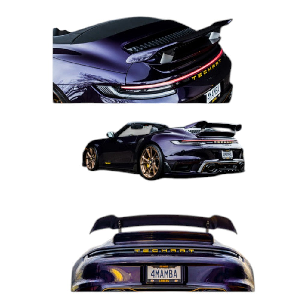 TECHART 092.121.880.009G Задній спойлер I, глянцевий карбон для PORSCHE 911 Turbo Coupe (992.1)/Turbo S Coupe (992) Photo-5 