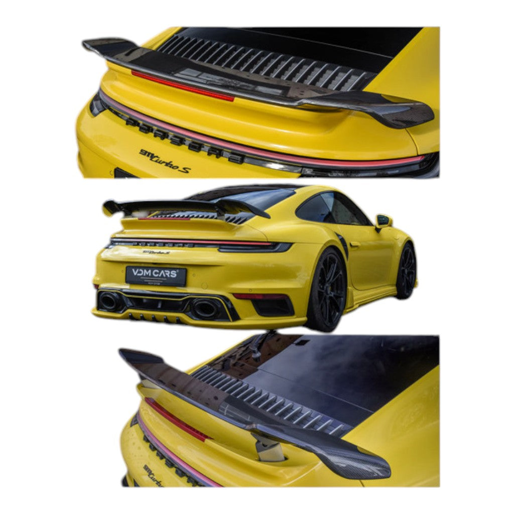 TECHART 092.121.880.009G Задній спойлер I, глянцевий карбон для PORSCHE 911 Turbo Coupe (992.1)/Turbo S Coupe (992) Photo-6 