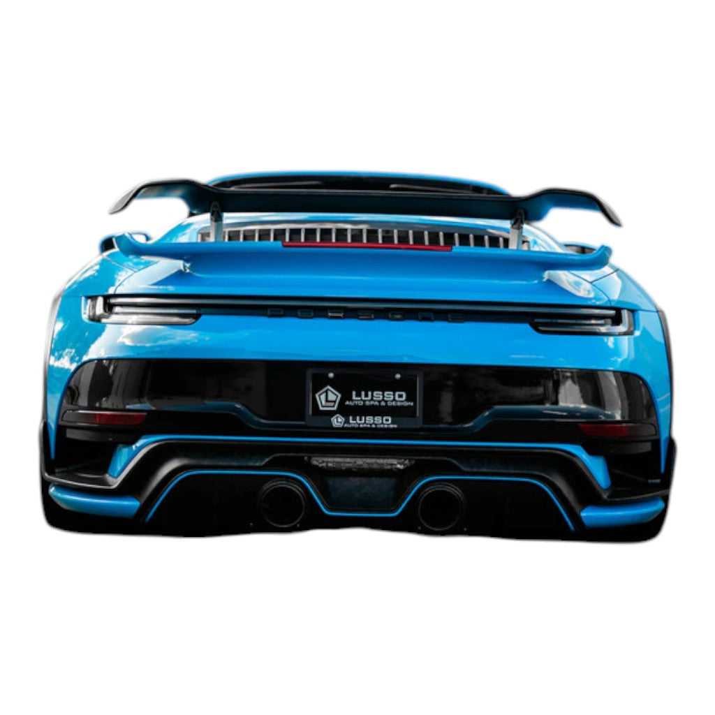 TECHART 092.121.881.009M Задній спойлер I, матовий карбон для PORSCHE 911 Turbo Cabrio (992.1)/Turbo S Cabrio (992) Photo-8 