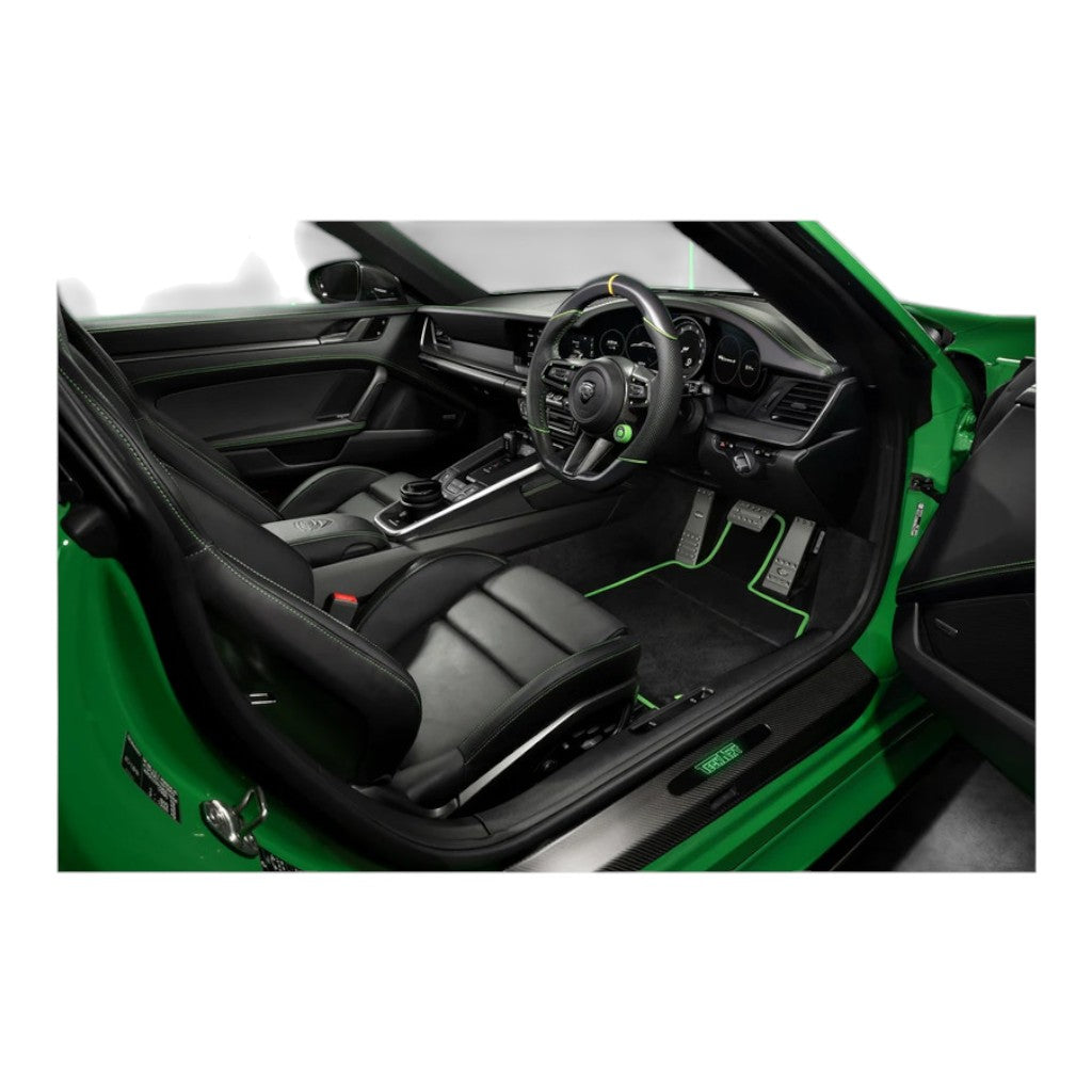TECHART 092.410.401.CCC Комплект підлогових килимків TECHART (LHD) для PORSCHE 911 Carrera 4/T/S/4S/GTS/4 GTS/Turbo S/GT3/GT3 Touring (992)/Turbo/GT3 RS/S/T/Dakar (992.1) Photo-1 