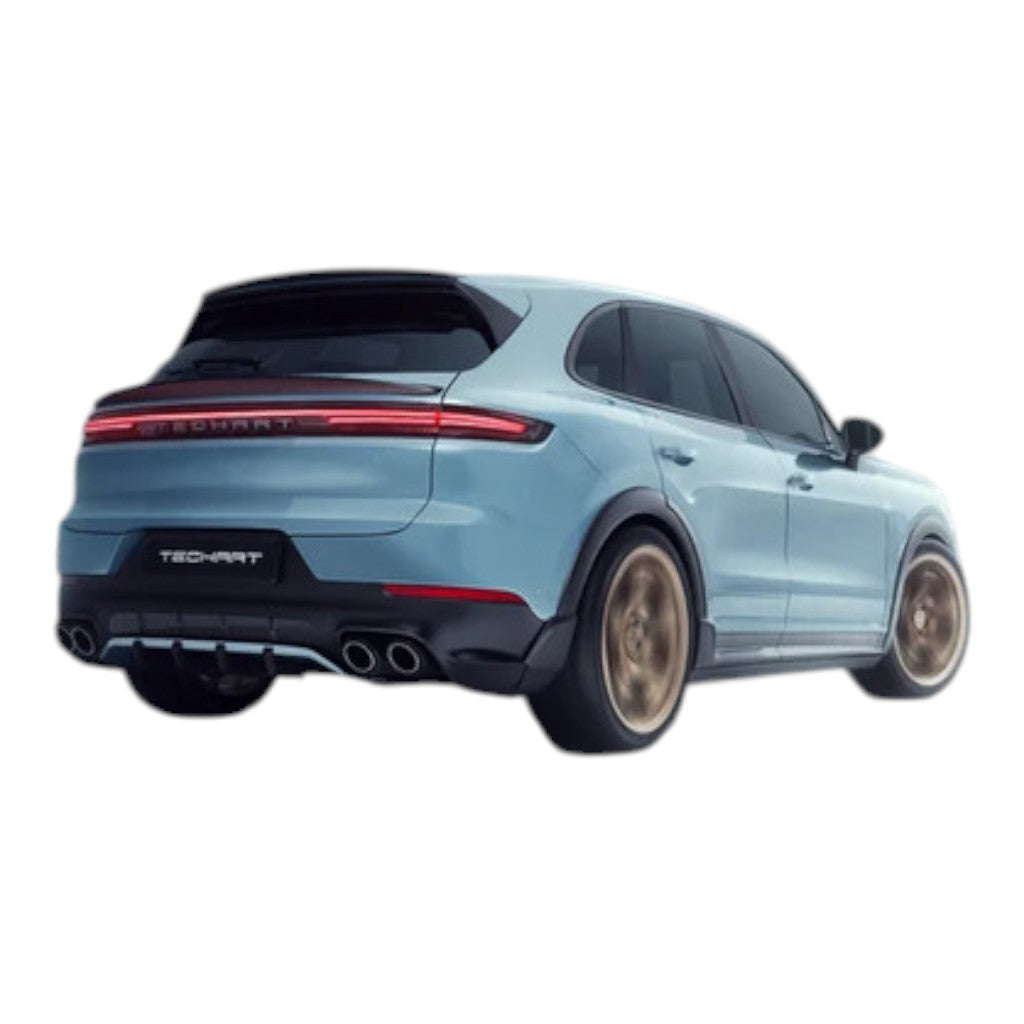 TECHART 09Y.100.582.009 Задній дифузор з чотирма додатковими плавниками для PORSCHE Cayenne E-Hybrid/S/S E-Hybrid/GTS/Turbo E-Hybrid (E3.2) Photo-9 