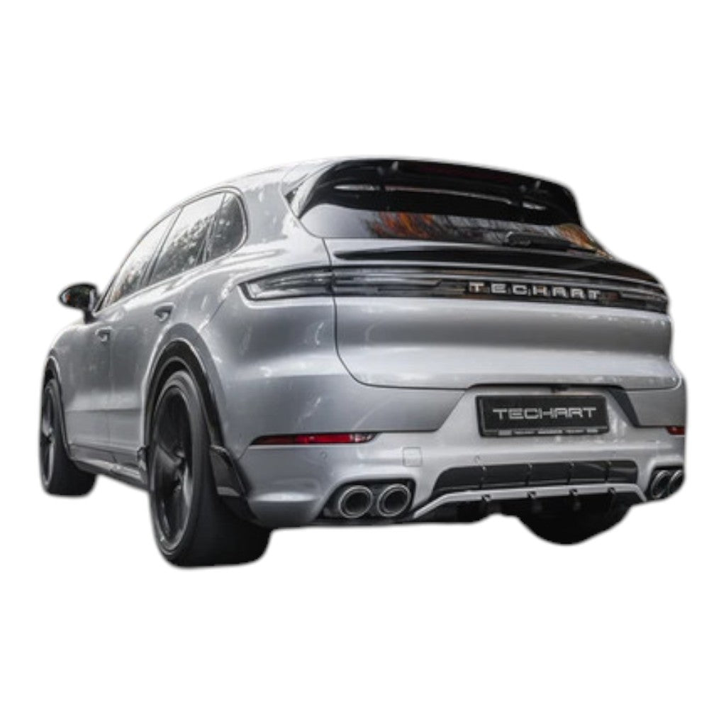 TECHART 09Y.100.582.009 Задній дифузор з чотирма додатковими плавниками для PORSCHE Cayenne E-Hybrid/S/S E-Hybrid/GTS/Turbo E-Hybrid (E3.2) Photo-8 