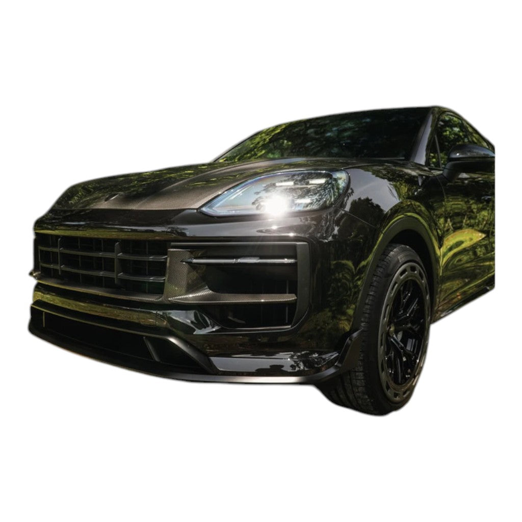 TECHART 09Y.121.189.009M Передня решітка, видимий матовий карбон для PORSCHE Cayenne Turbo E-Hybrid (E3.2) Photo-7 