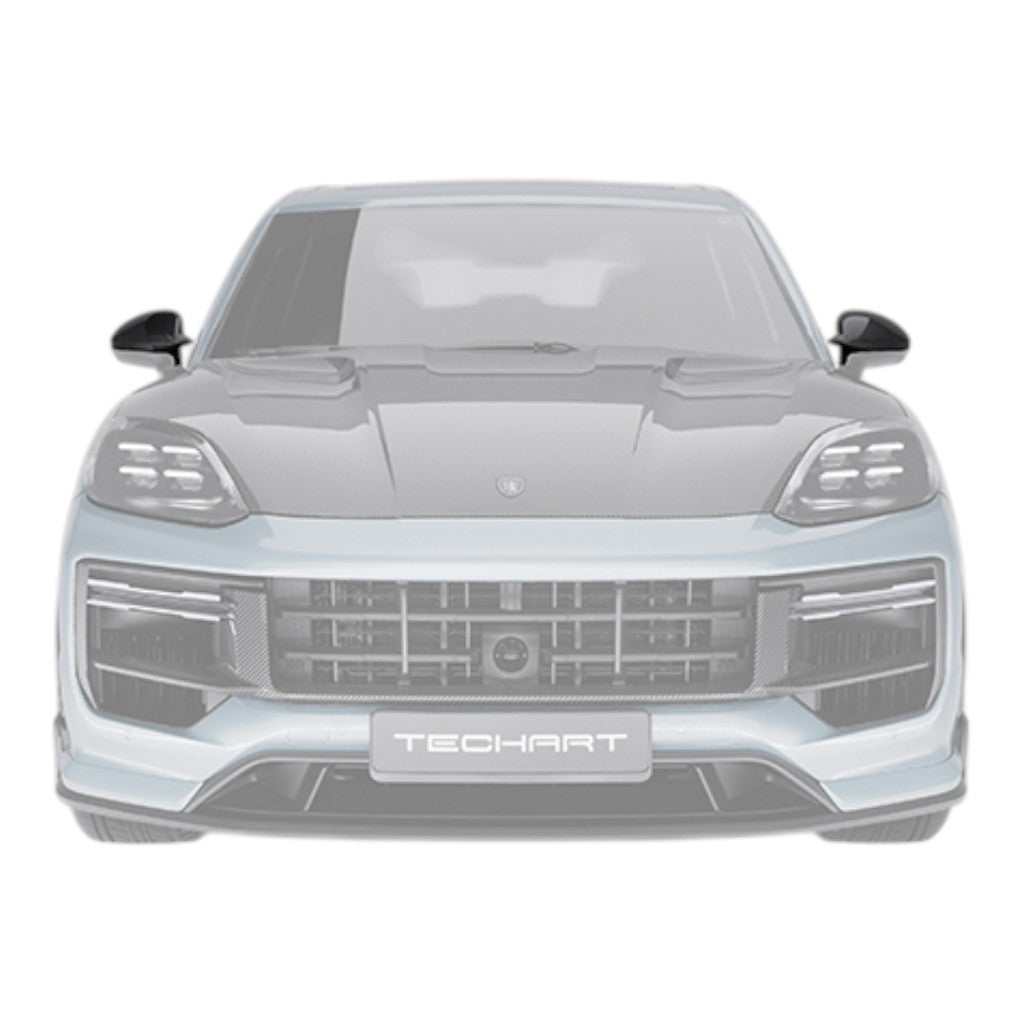 TECHART 09Y.121.320.009M Накладки на бокові дзеркала (LHD), матовий карбон для PORSCHE Cayenne (E3.1 / E3.2) Photo-2 