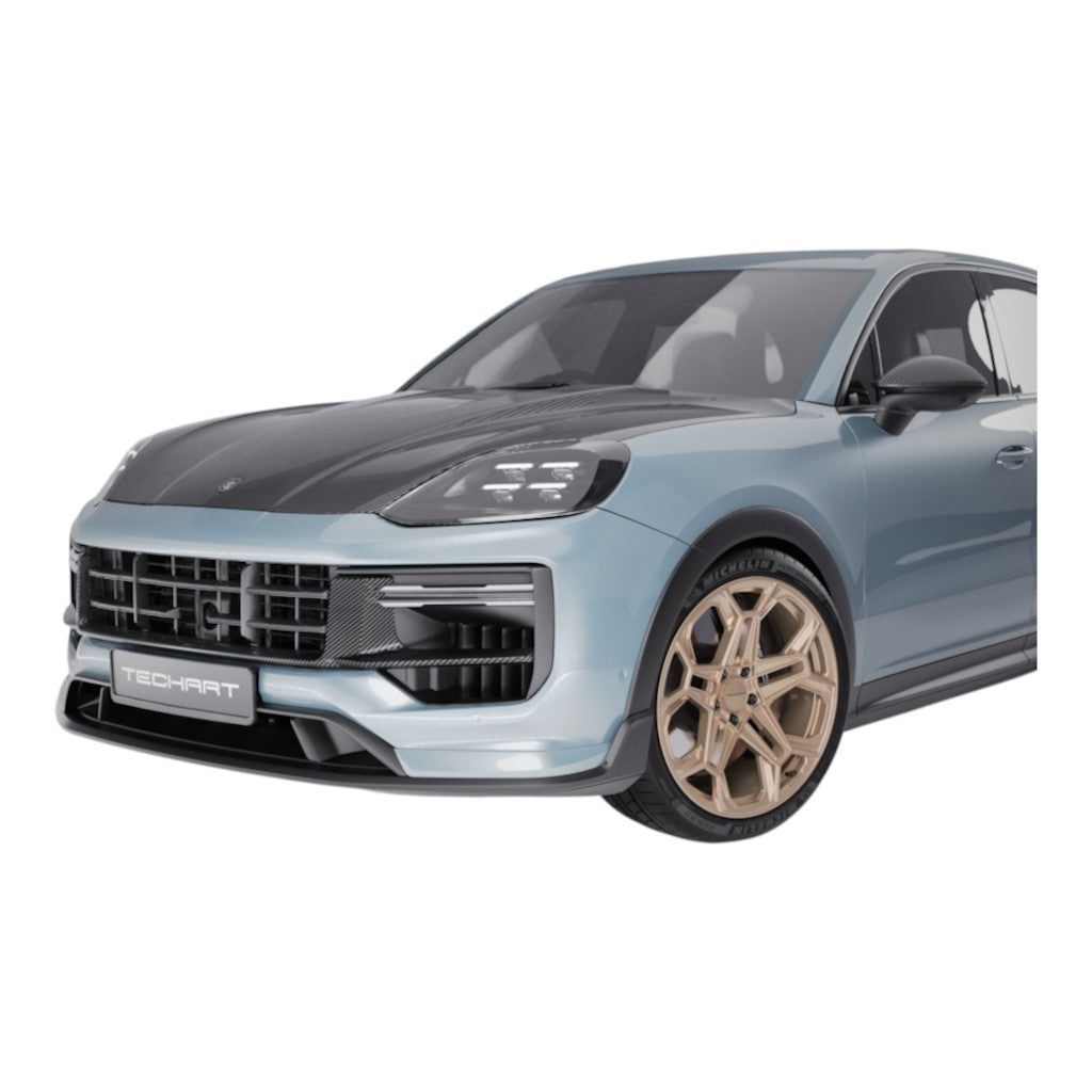 TECHART 09Y.280.207.009 Комплект проставок 7 мм, чорний для PORSCHE Cayenne (E3.1) (крім Turbo E-Hybrid) Photo-2 