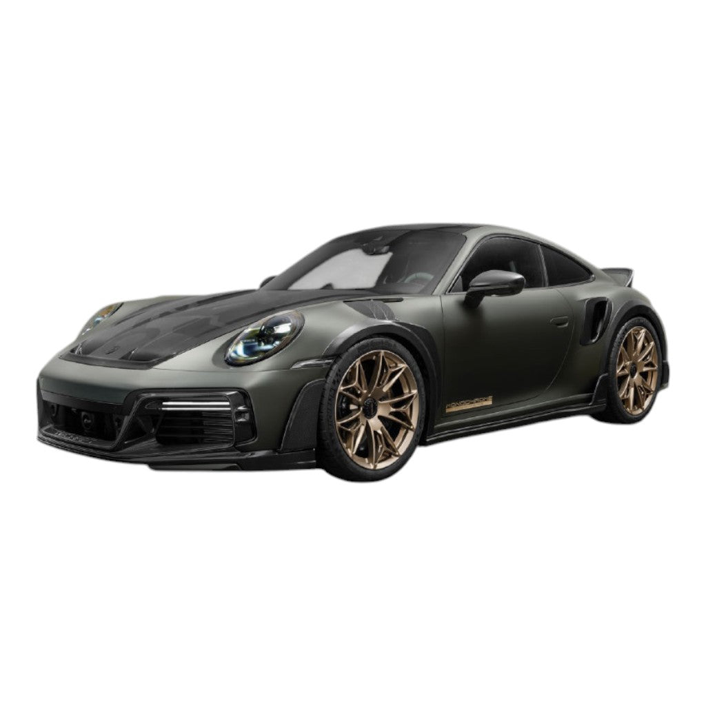 TECHART +92.100.020.050 V01: комплект Touring Look, Карбонові глянцеві деталі для PORSCHE 911 Gtstreet R Monochrome Turbo S Coupe (992.1) Photo-0 