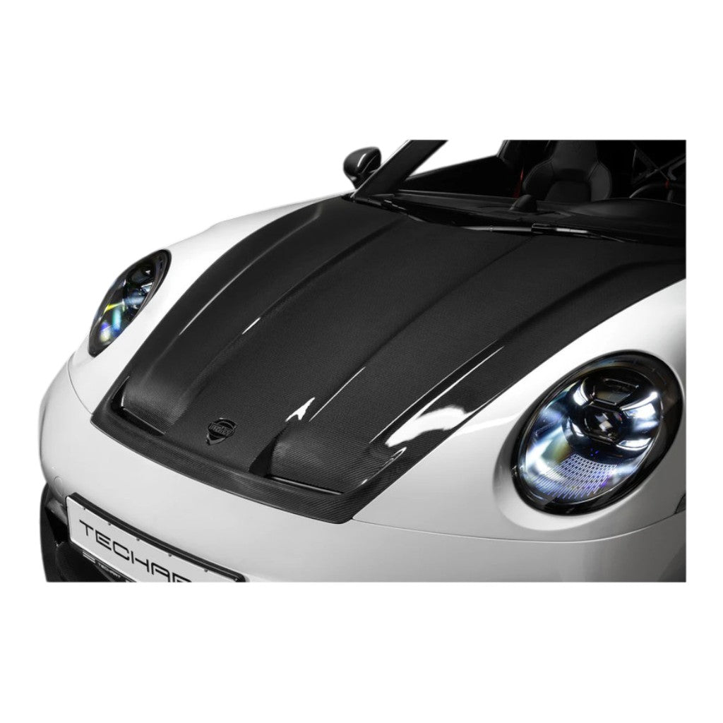 TECHART +92.121.199.003 V01 Аеродинамічний капот, карбон без покриття для PORSCHE 911 Carrera 4 / T / S / 4S / GTS / 4 GTS / Turbo S / GT3 / GT3 Touring (992) / Turbo / Dakar (992.1) Photo-8 